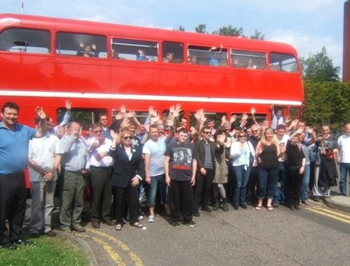 Fan club on the buses HOLIDAY ON